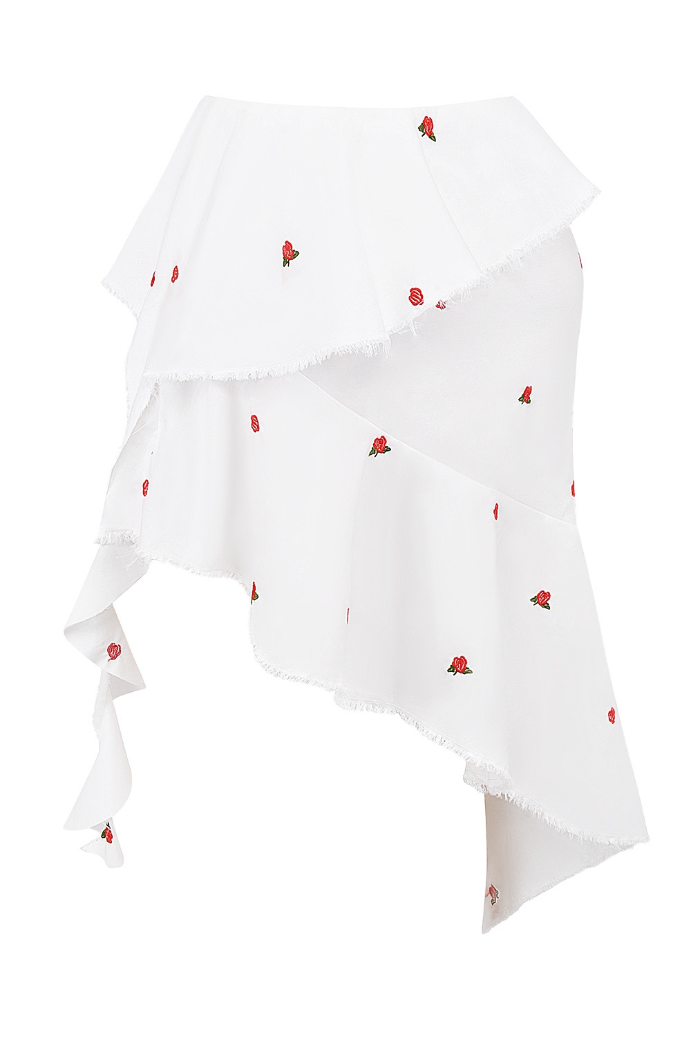 Mistress Rocks Cloud Asymmetric Rose Embroidered Mini Skirt - SALE — image 12