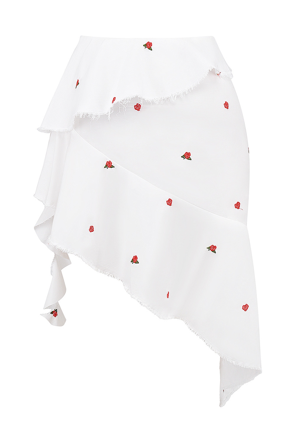 Mistress Rocks Cloud Asymmetric Rose Embroidered Mini Skirt - SALE — image 13
