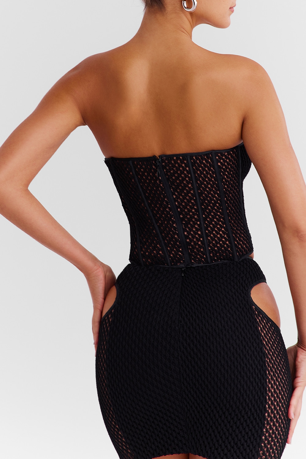 Mistress Rocks Black Knit Strapless Corset - SALE — image 10