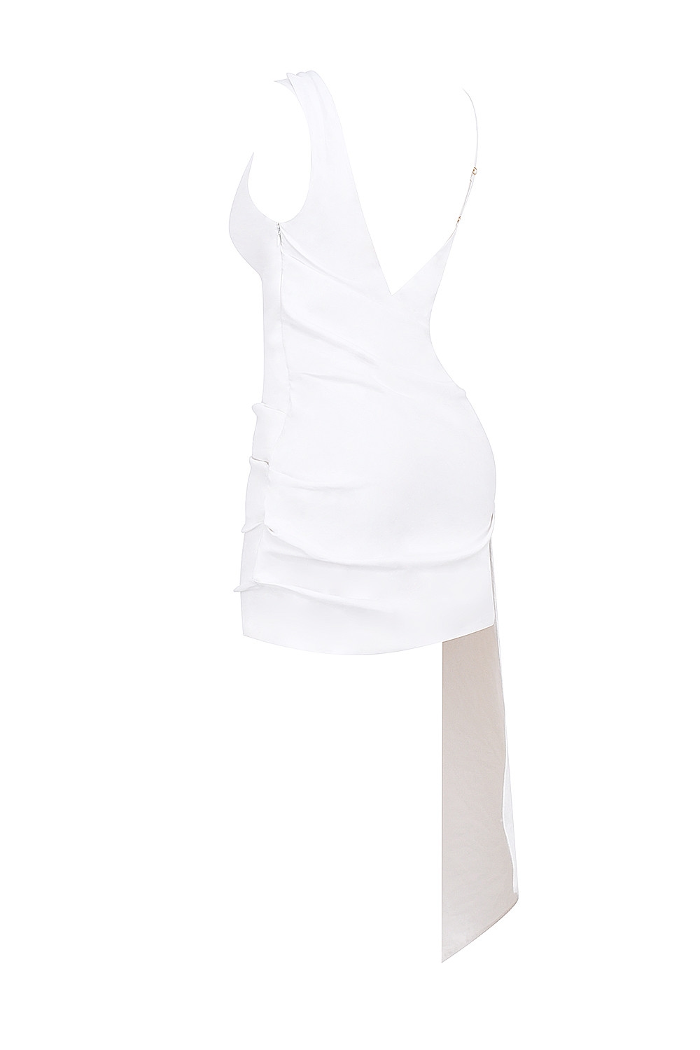 Mistress Rocks White Plunge Draped Mini Dress - SALE — image 11