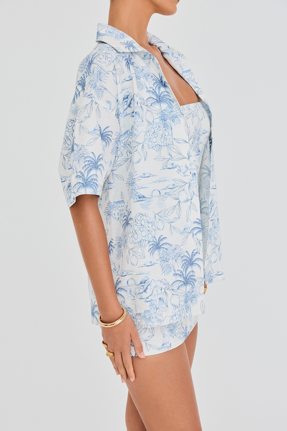 Mistress Rocks White Garden Print Relaxed Shirt - SALE — image 6