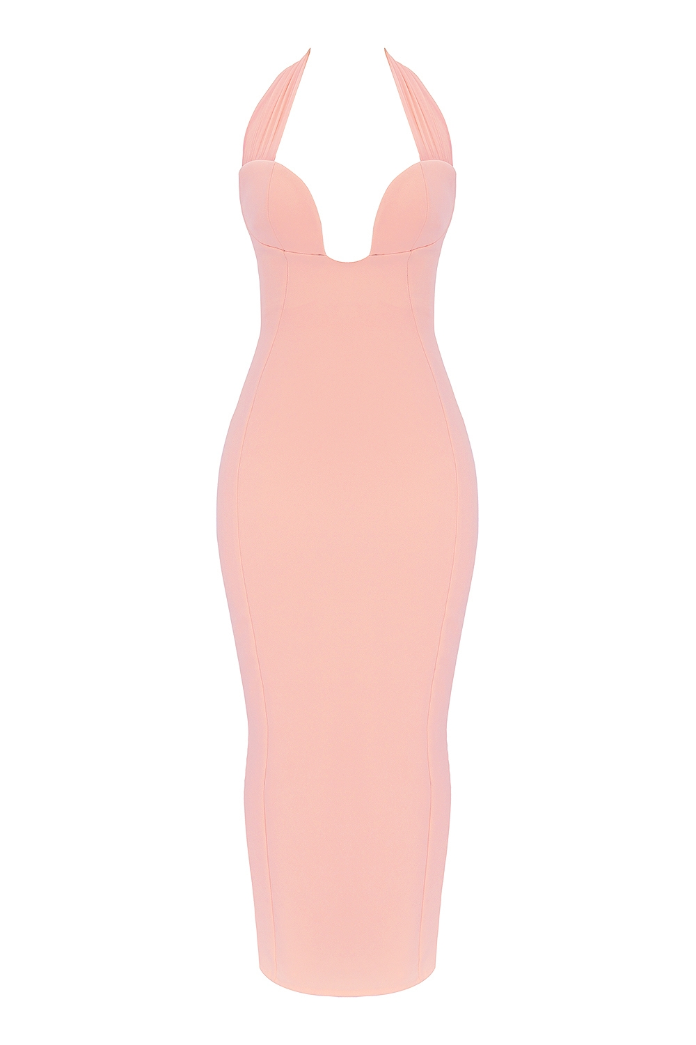 Gianina  Sorbet Crepe Halter Maxi Dress — image 8