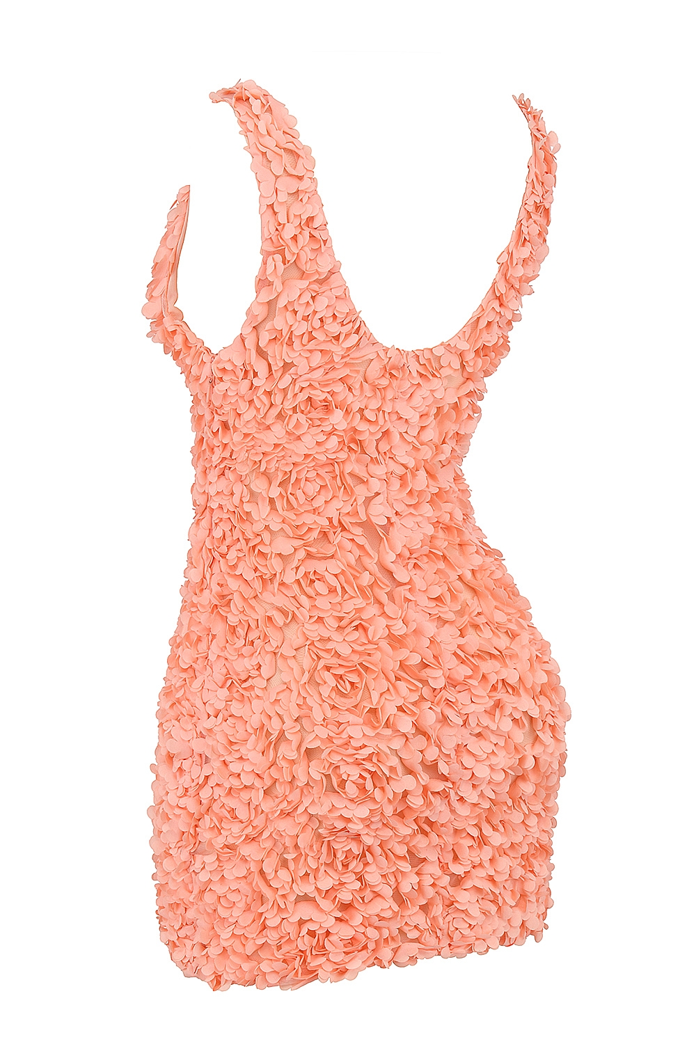 Faena  Sorbet Plunge Floral Appliqué Mini Dress — image 9
