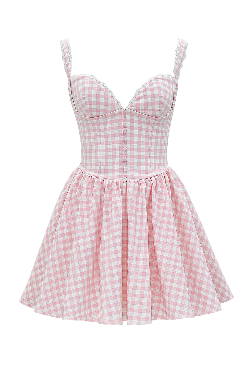 Brigitte  Strawberry Shortcake Gingham Corset Mini Dress — image 14