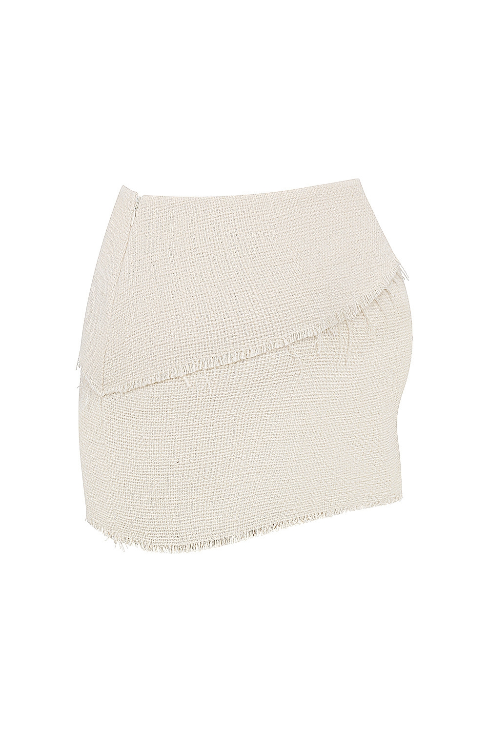 Mistress Rocks Taupe Frayed Tweed Mini Skirt - SALE — image 12