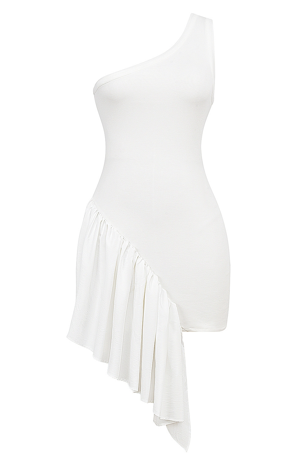 Mistress Rocks White Ruffle Asymmetric Mini Dress - SALE — image 10