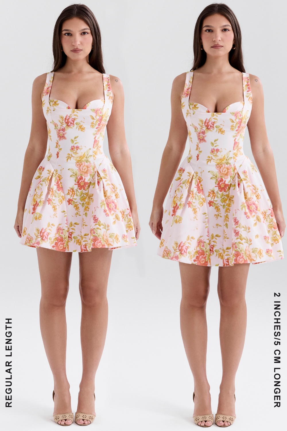 Bunny  Peach Poppy Print Twill Mini Dress — image 8