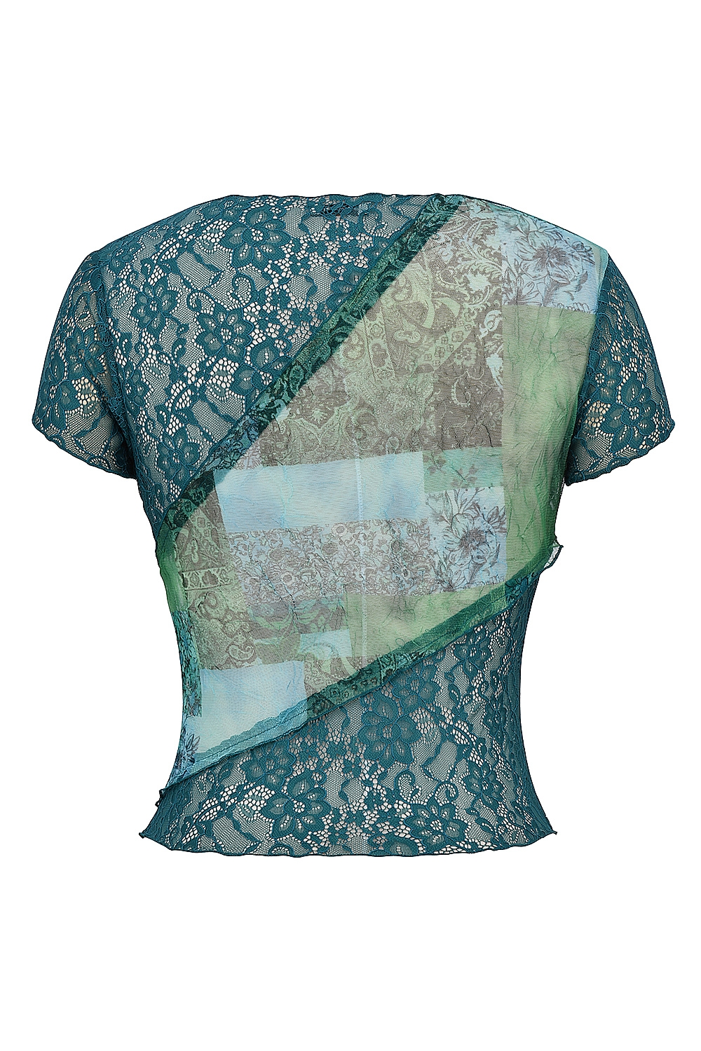 Mistress Rocks Ocean Teal Panelled Top - SALE — image 12