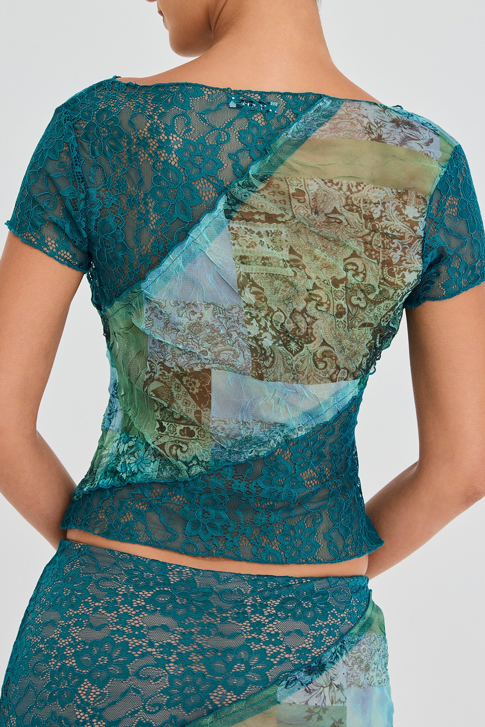 Mistress Rocks Ocean Teal Panelled Top - SALE — image 8