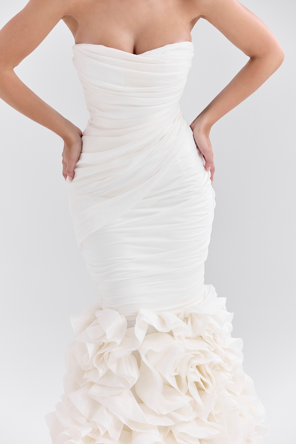 Gabrielle  Ivory Strapless Ruffle Bridal Gown — image 5