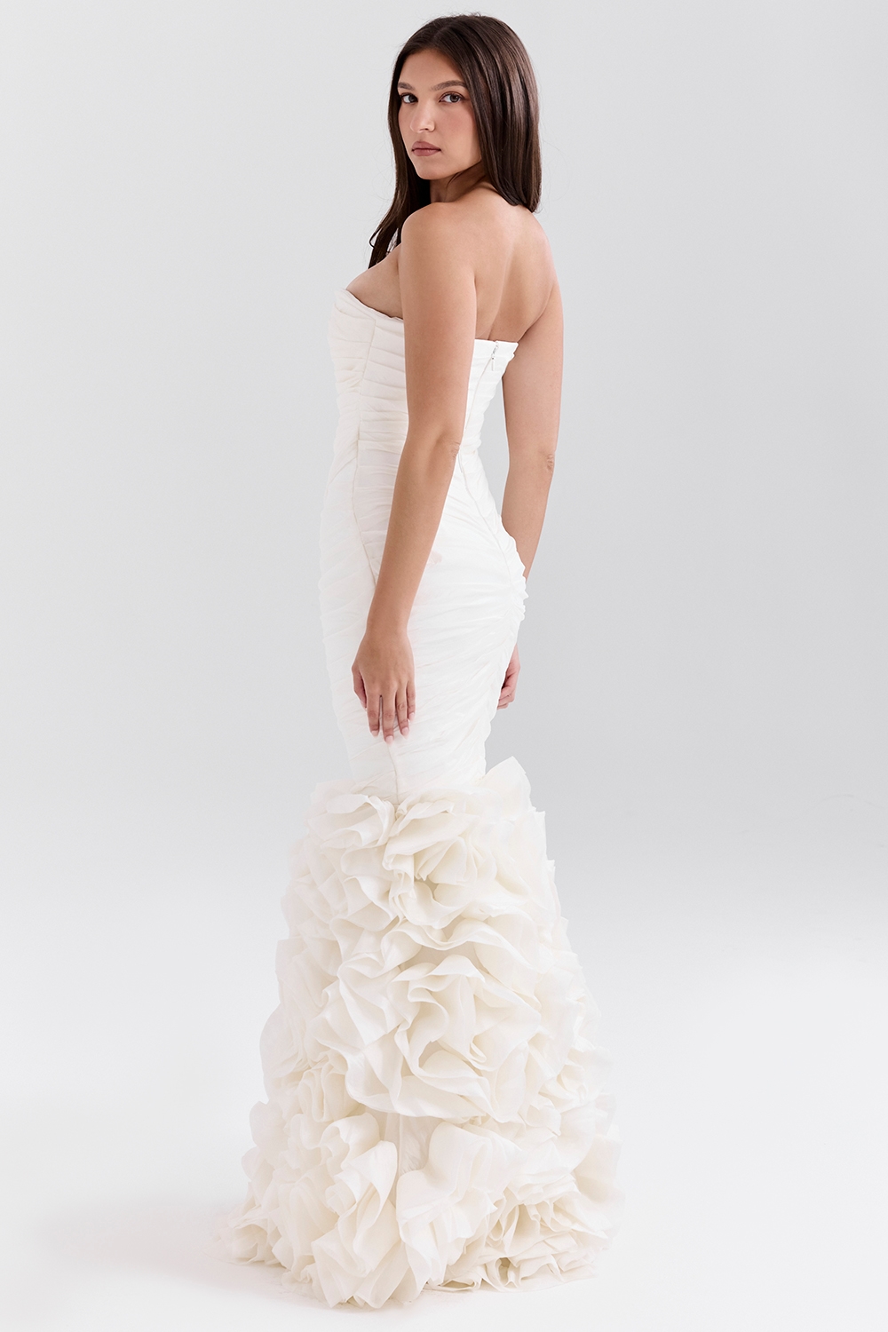 Gabrielle  Ivory Strapless Ruffle Bridal Gown — image 6