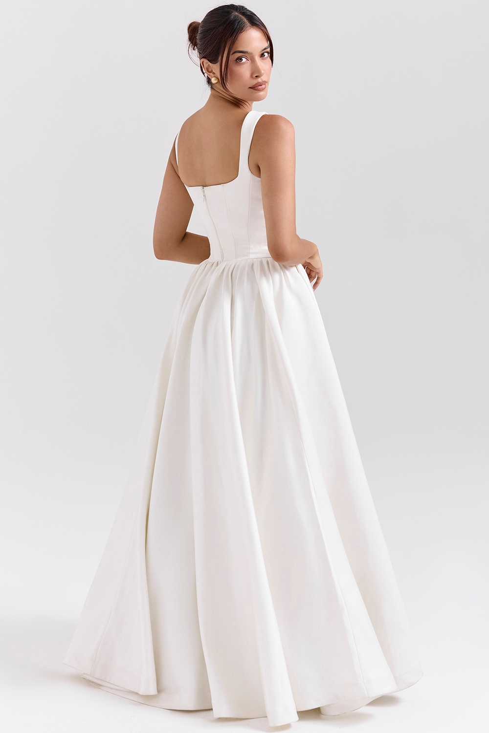 Lillianna  Ivory Italian Satin Corset Bridal Gown — image 7