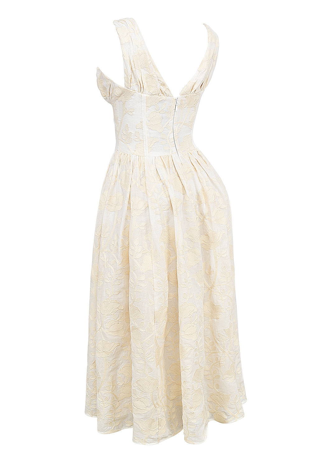 Emmelina  Vintage Ivory Floral Embroidered Corset Sundress — image 10