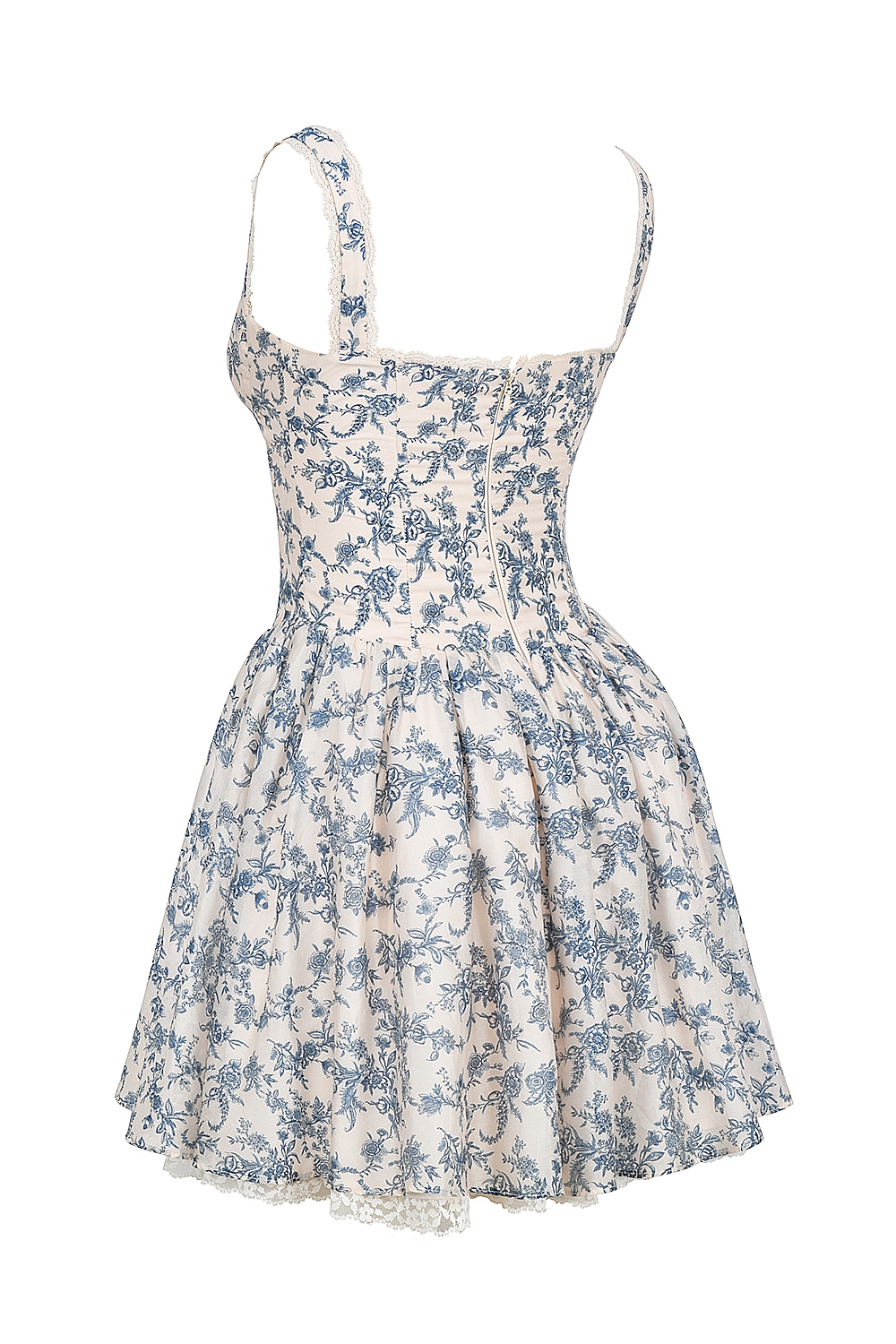 Brigitte  English Porcelain Print Corset Mini Dress — image 12