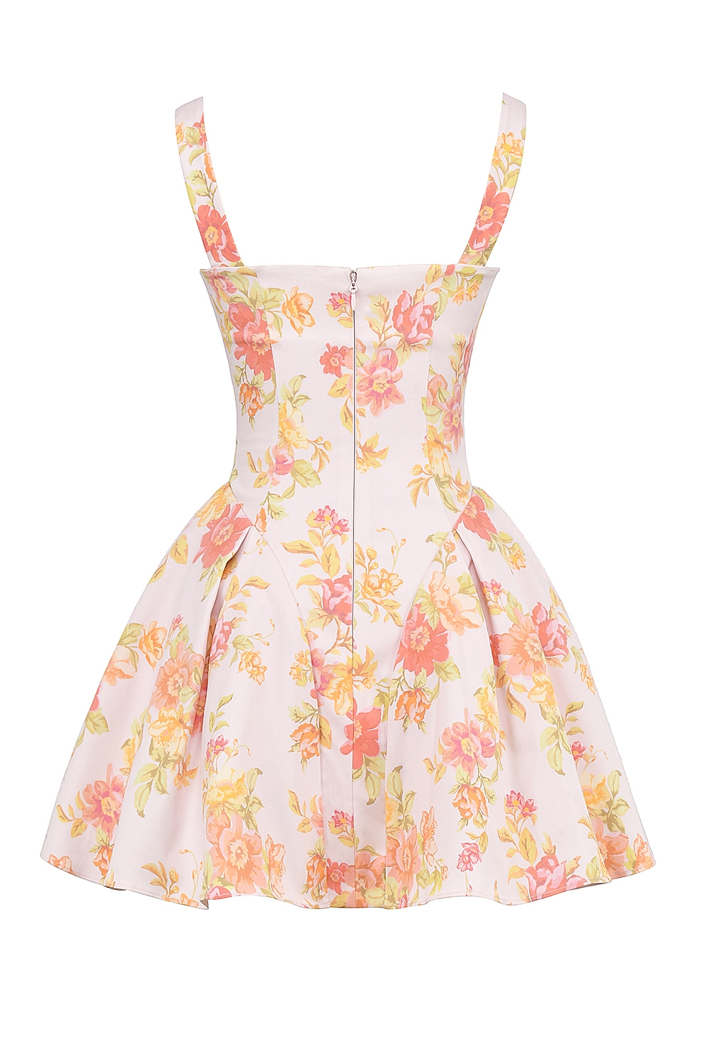 Bunny  Peach Poppy Print Twill Mini Dress — image 14