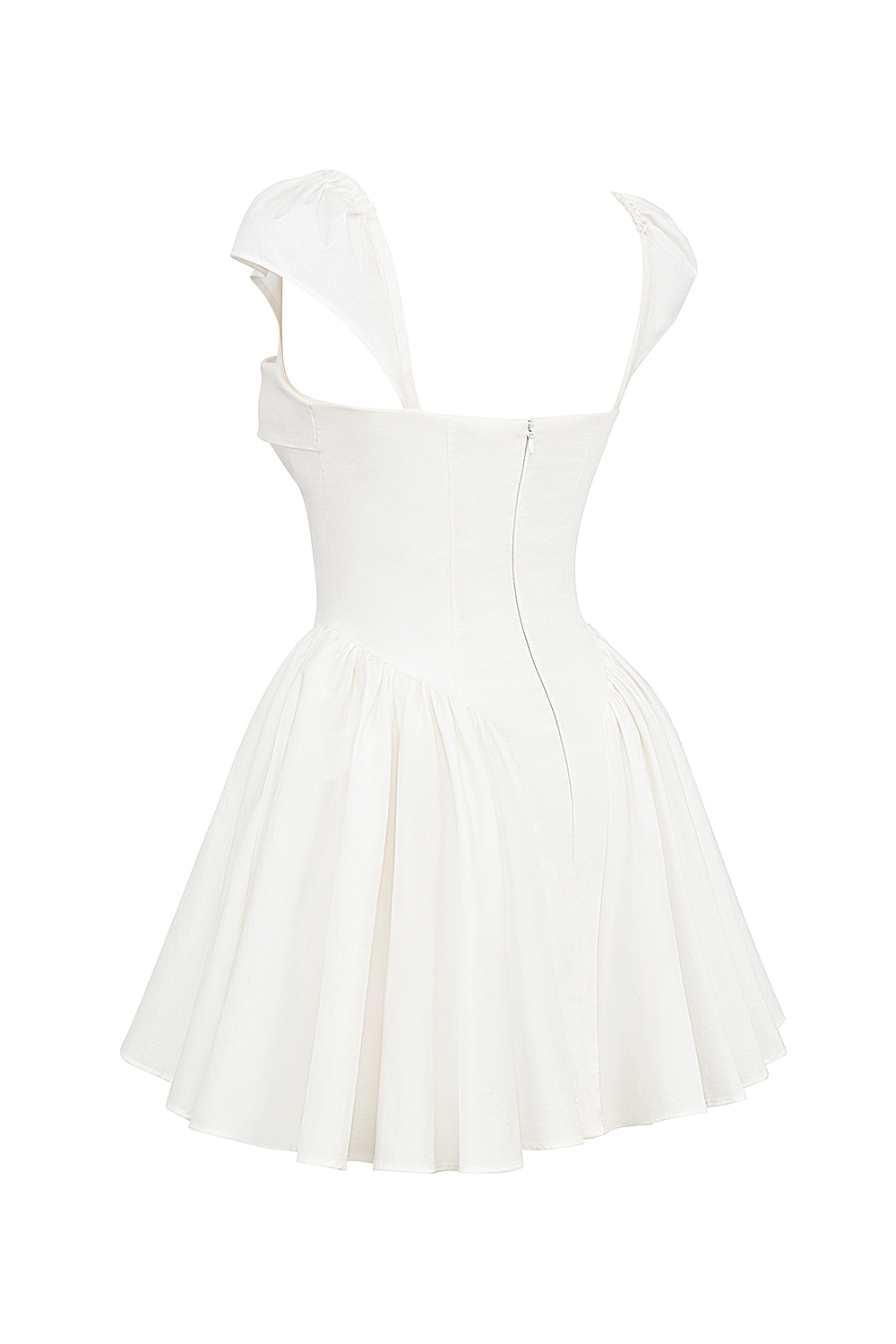 Florence  White Cotton Corset Mini Dress — image 14