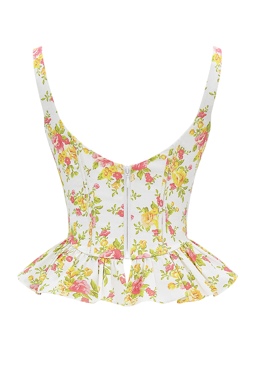 Gigou  Royal Rose Print Peplum Cotton Corset — image 10