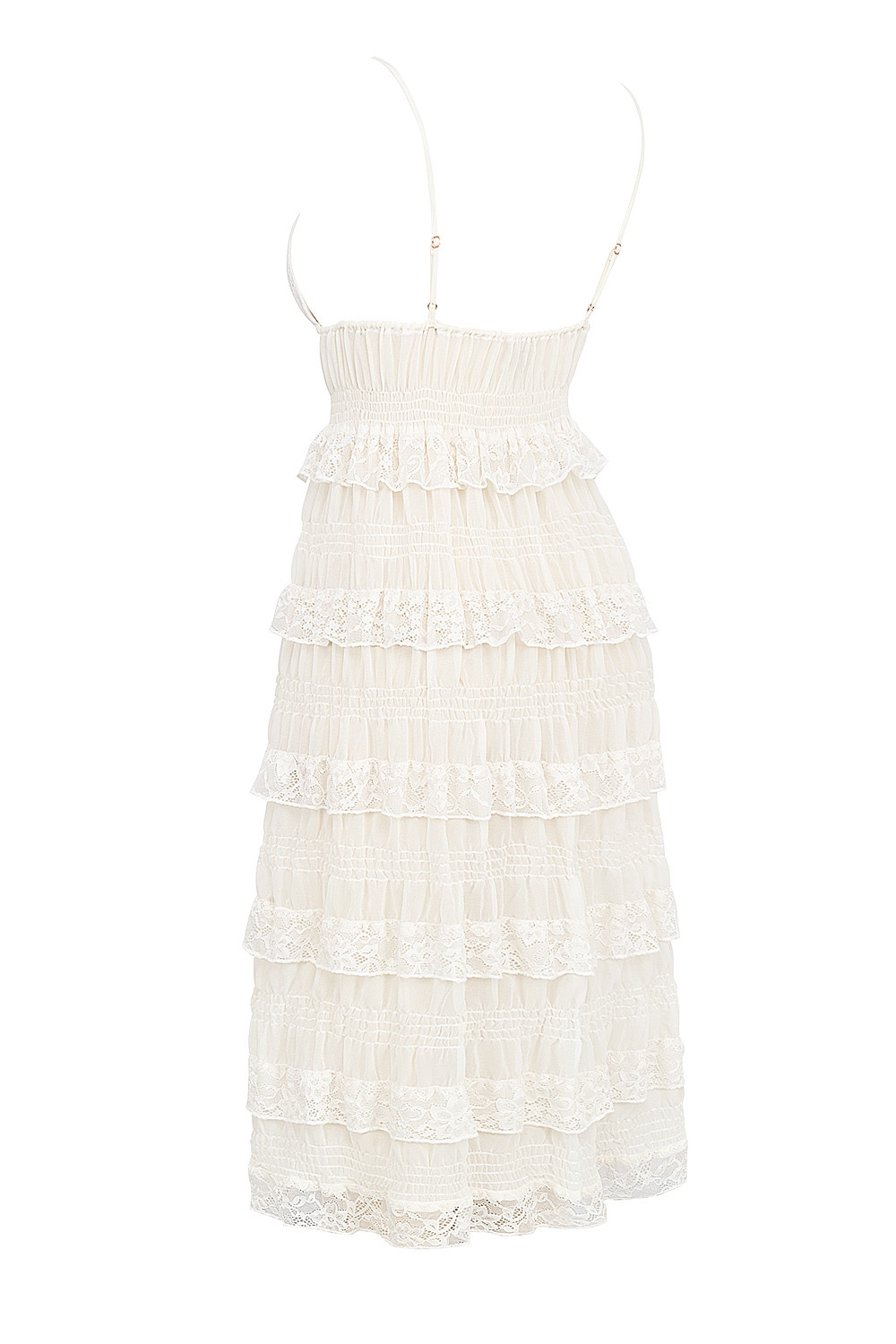 Mistress Rocks White Lace Frilled Longline Top - SALE — image 12