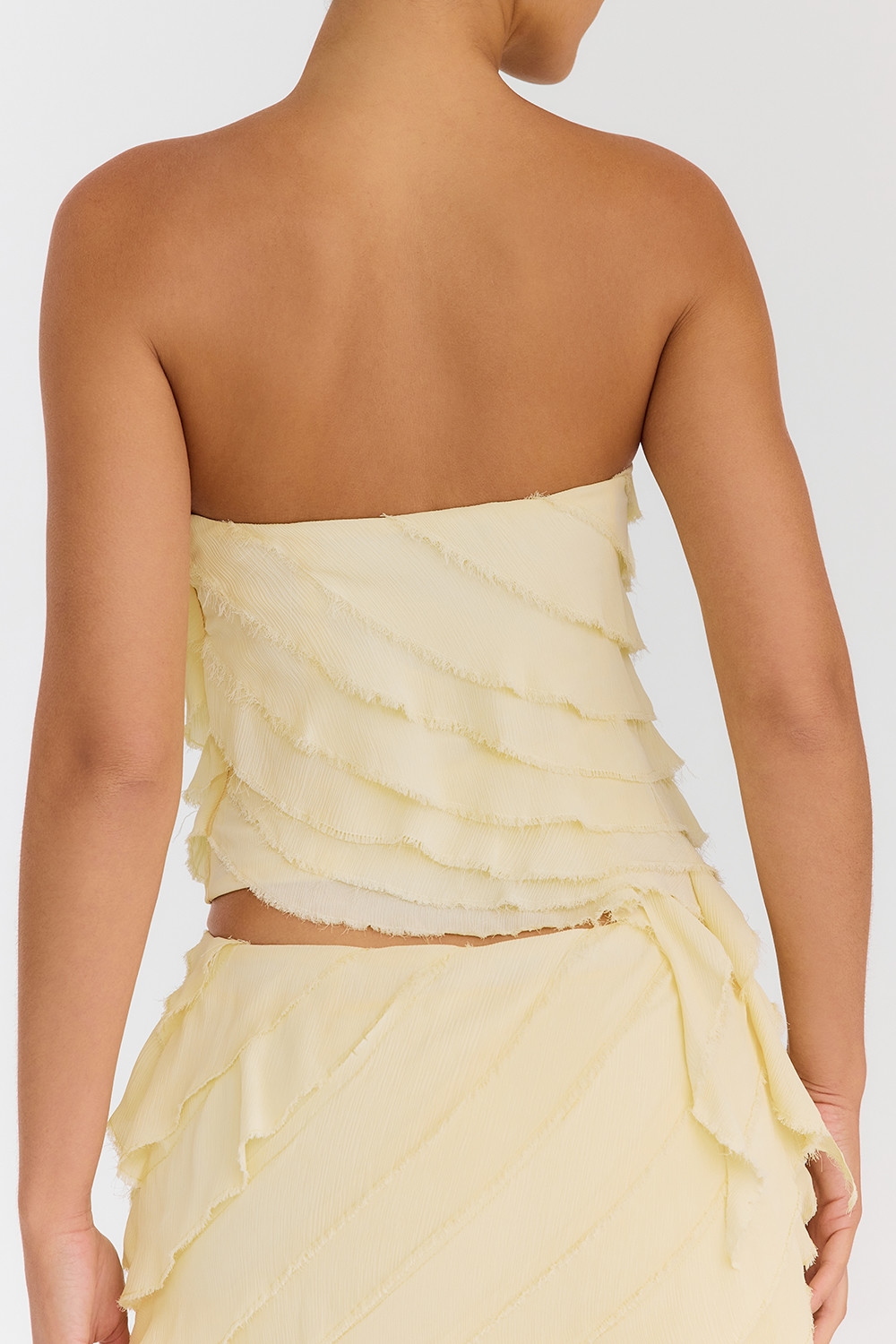 Mistress Rocks Vanilla Strapless Ruffle Top - SALE — image 6