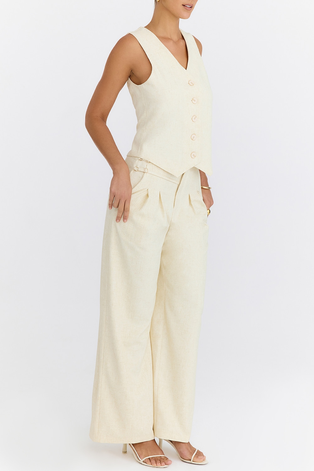 Mistress Rocks Butterscotch Pleated Trousers - SALE — image 7