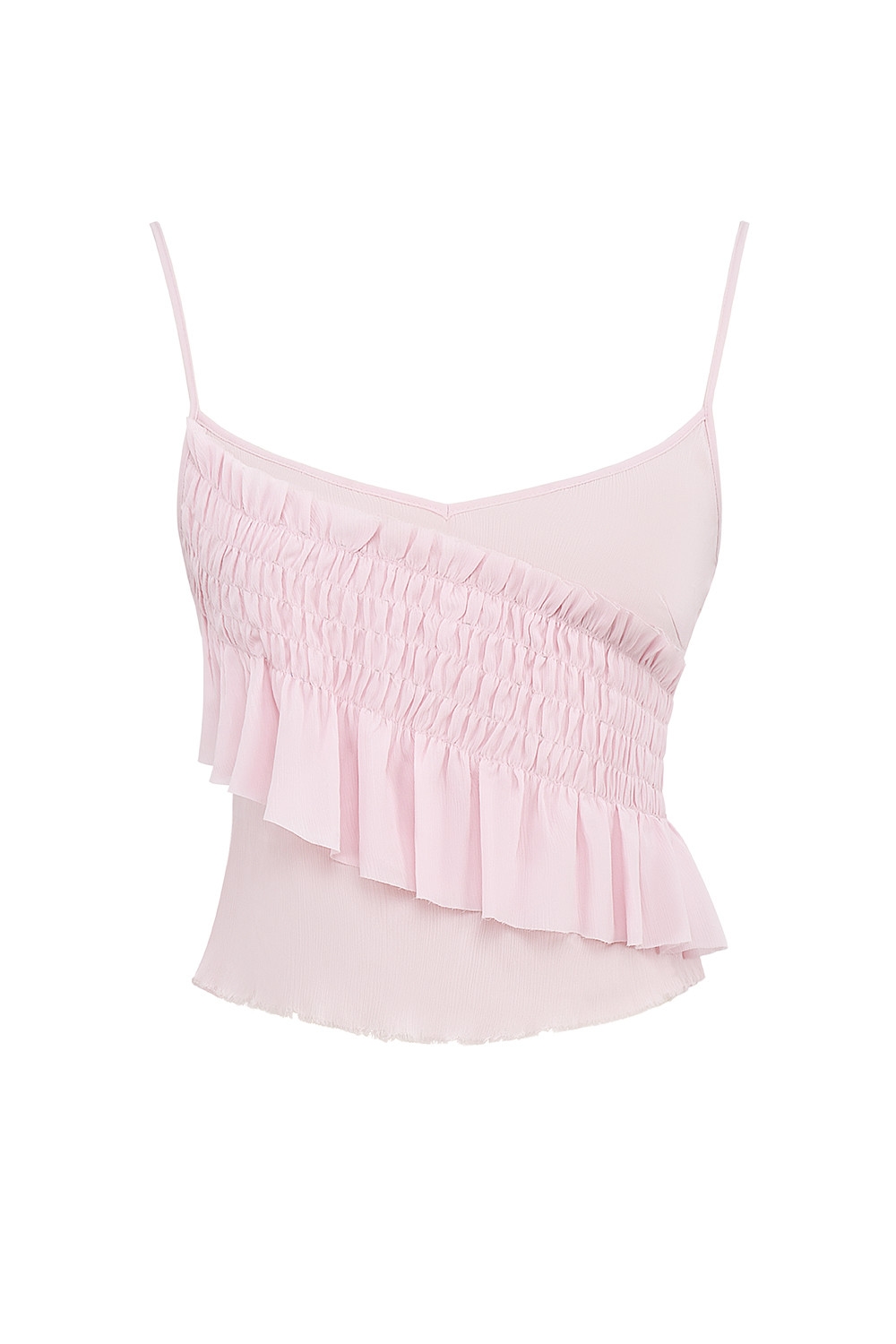 Mistress Rocks Pink Icing Shirred Ruffle Cami Top - SALE — image 10