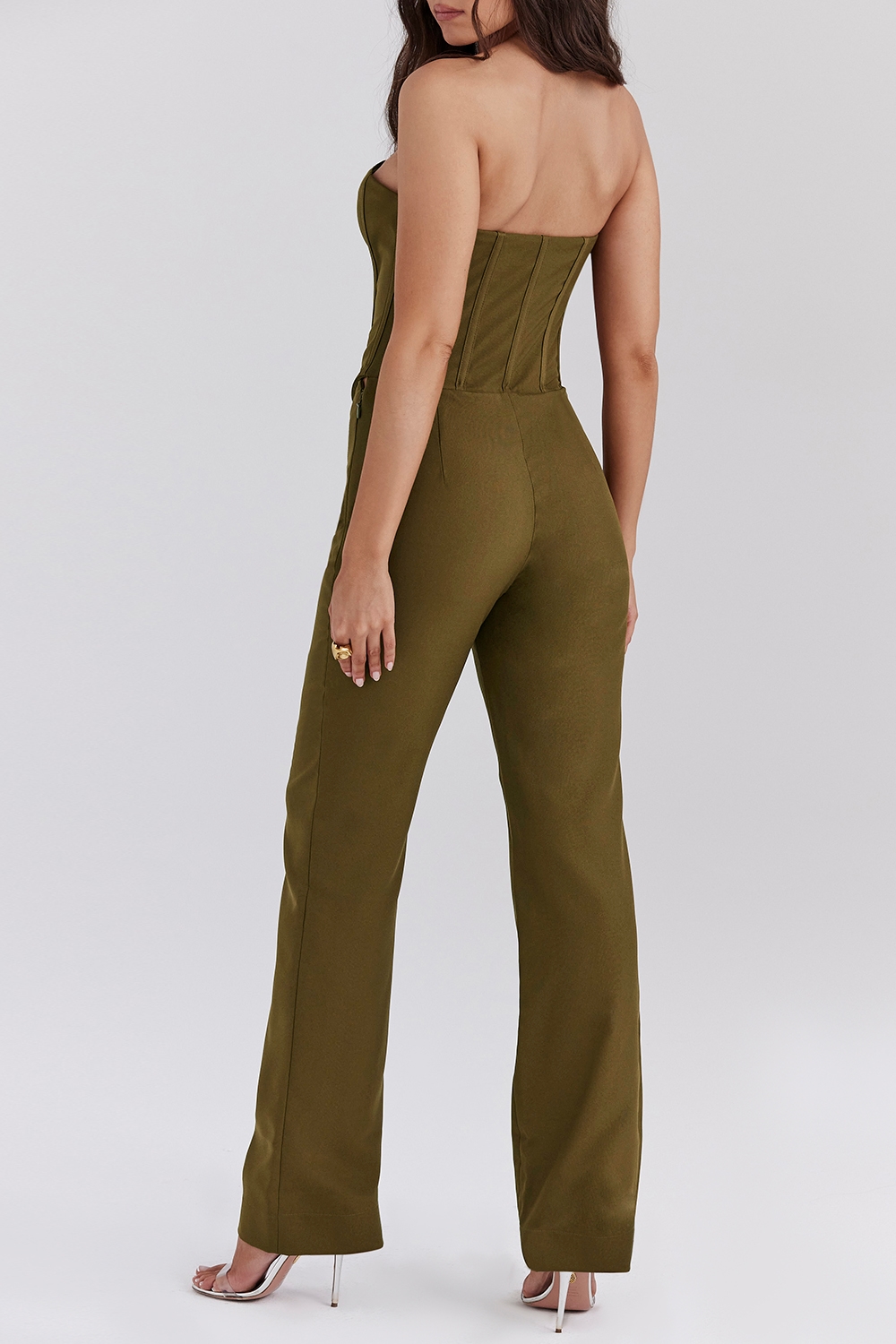 Mistress Rocks Khaki Strapless Jumpsuit - SALE — image 7