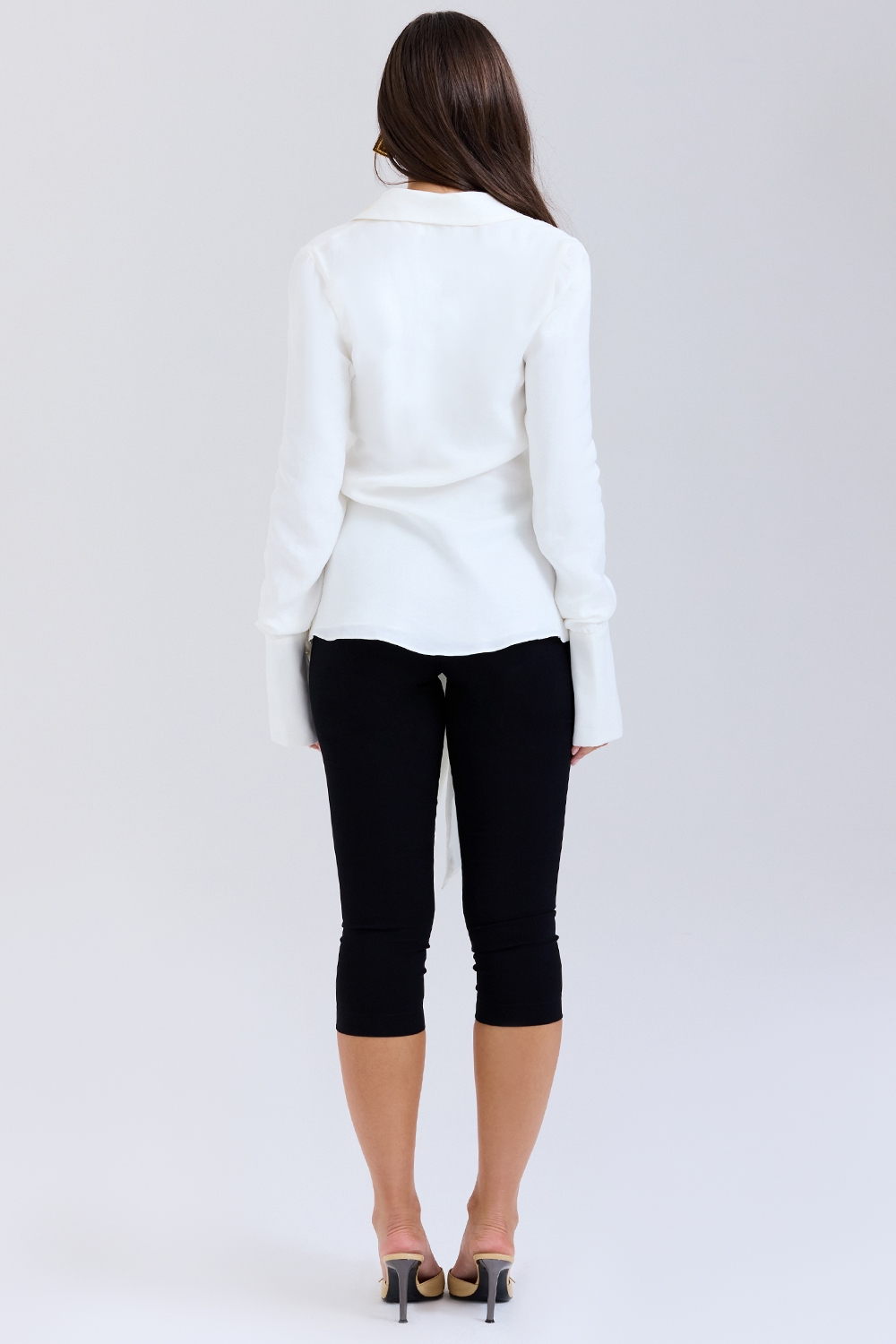 Hope  White Draped Tie Front Shirt — image 8