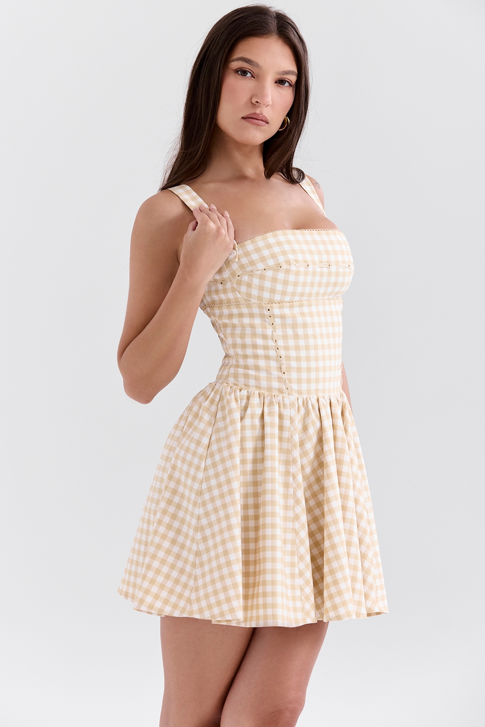 Isadora  Gingerbread Gingham Mini Dress — image 6