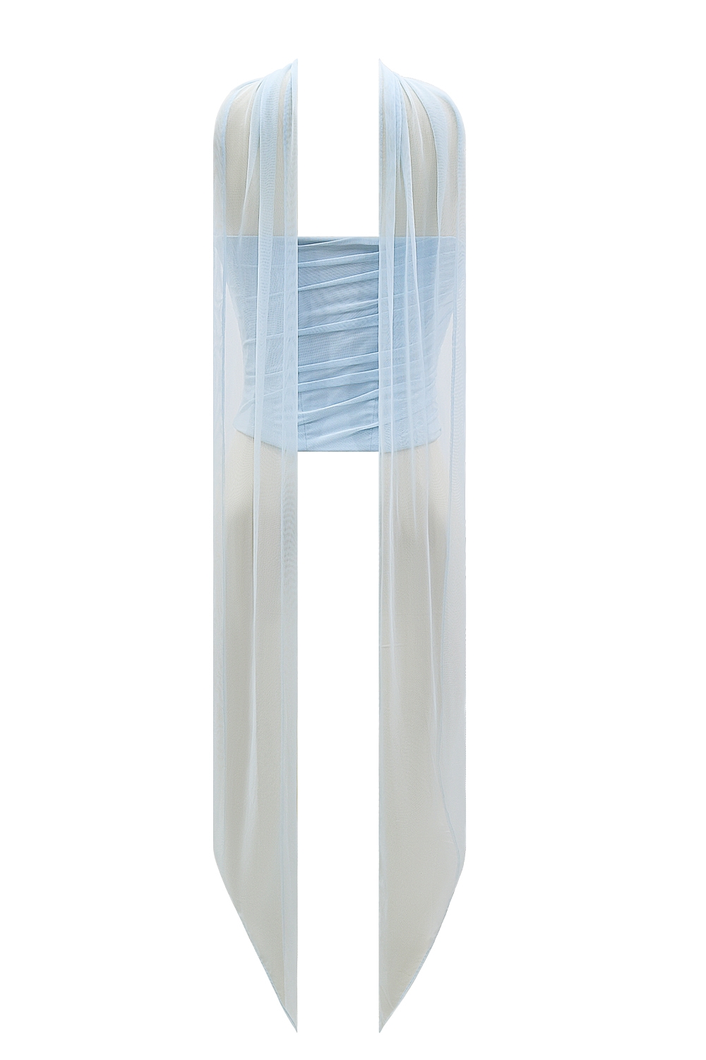 Hallie  Bluebell Strapless Corset With Neck Scarf — image 15