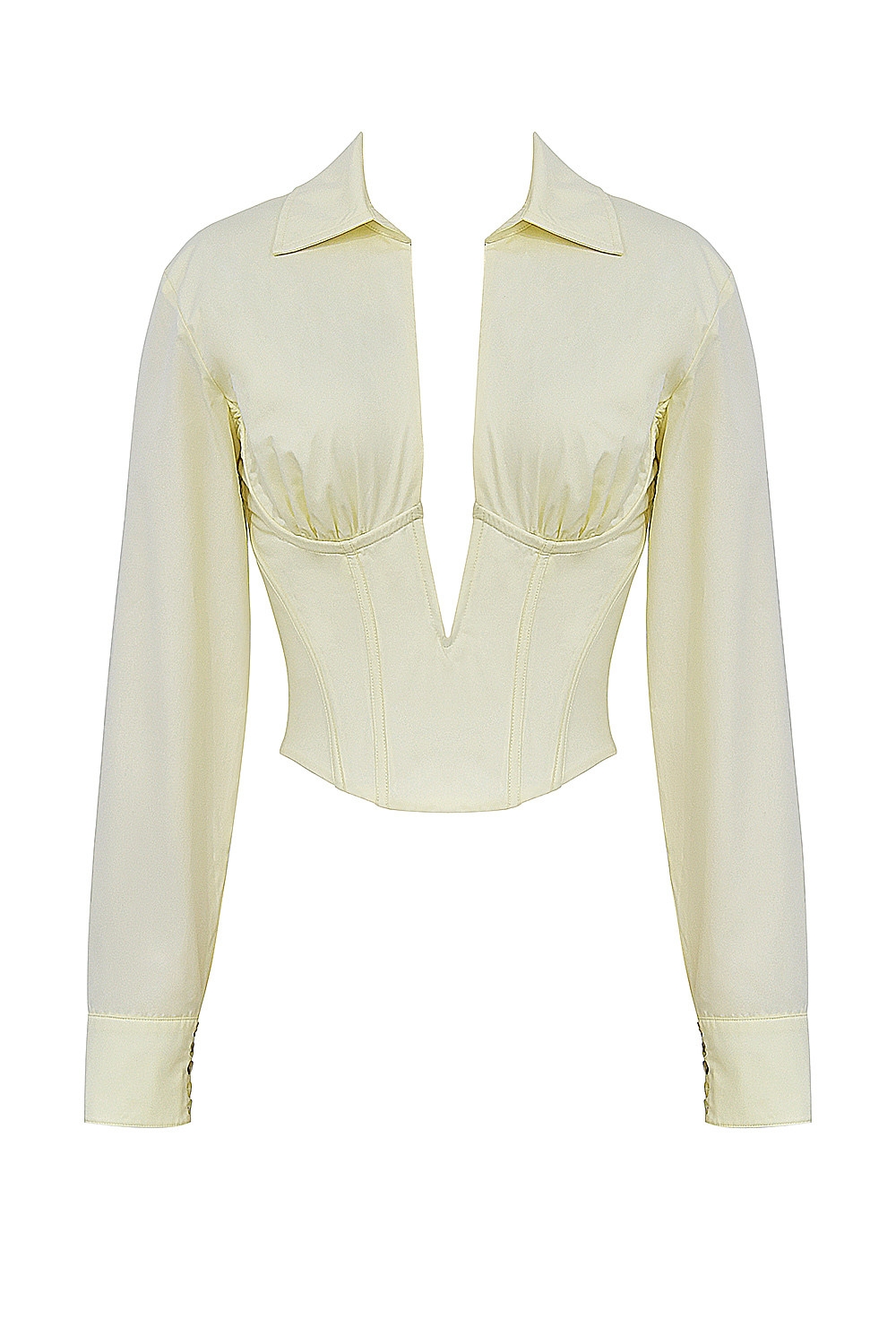 Mistress Rocks Vanilla Plunge Corset Shirt - SALE — image 12