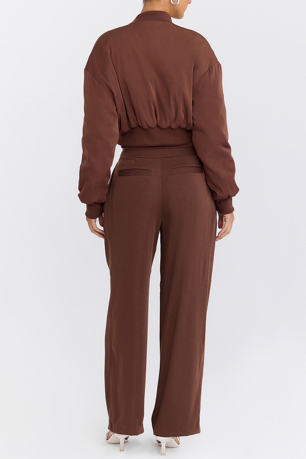 Mistress Rocks Cocoa Pleated Wide Leg Trousers - SALE — image 9