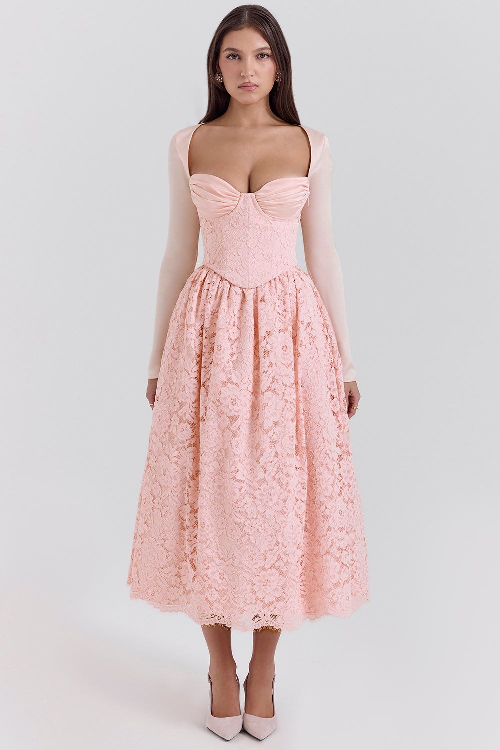 Duchess  Ballerina Pink Lace Corset, Skirt and Bolero — image 1