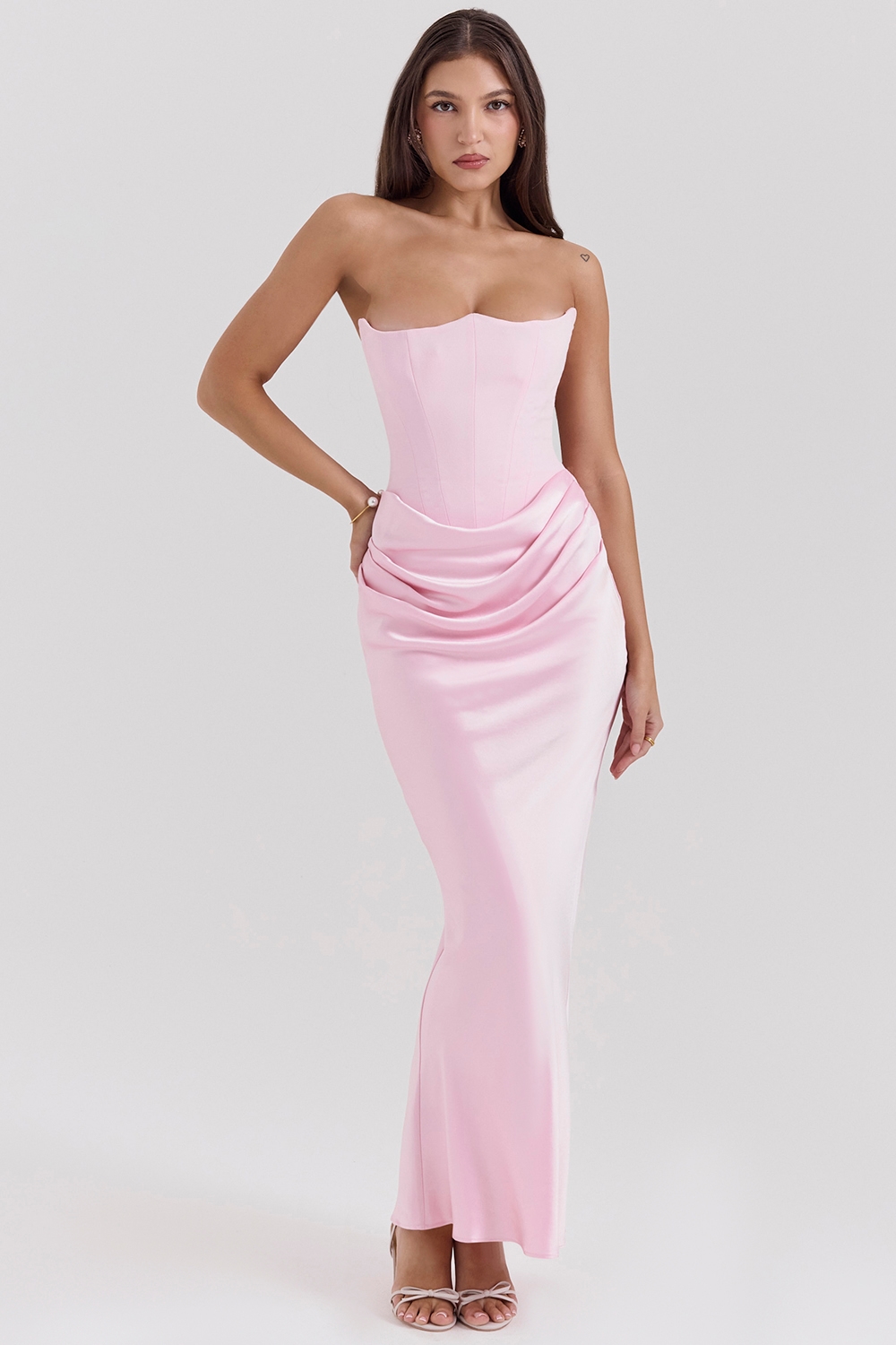 Persephone  Rose Shadow Strapless Corset Maxi Dress — image 2