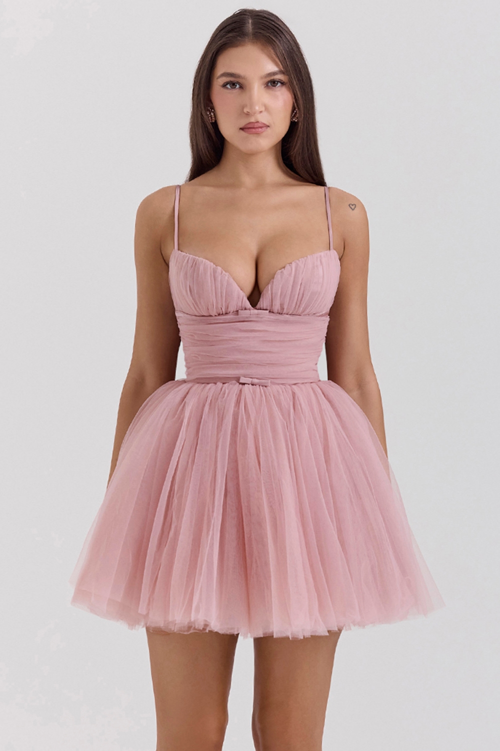Princess  French Rose Tulle Mini Dress — image 1