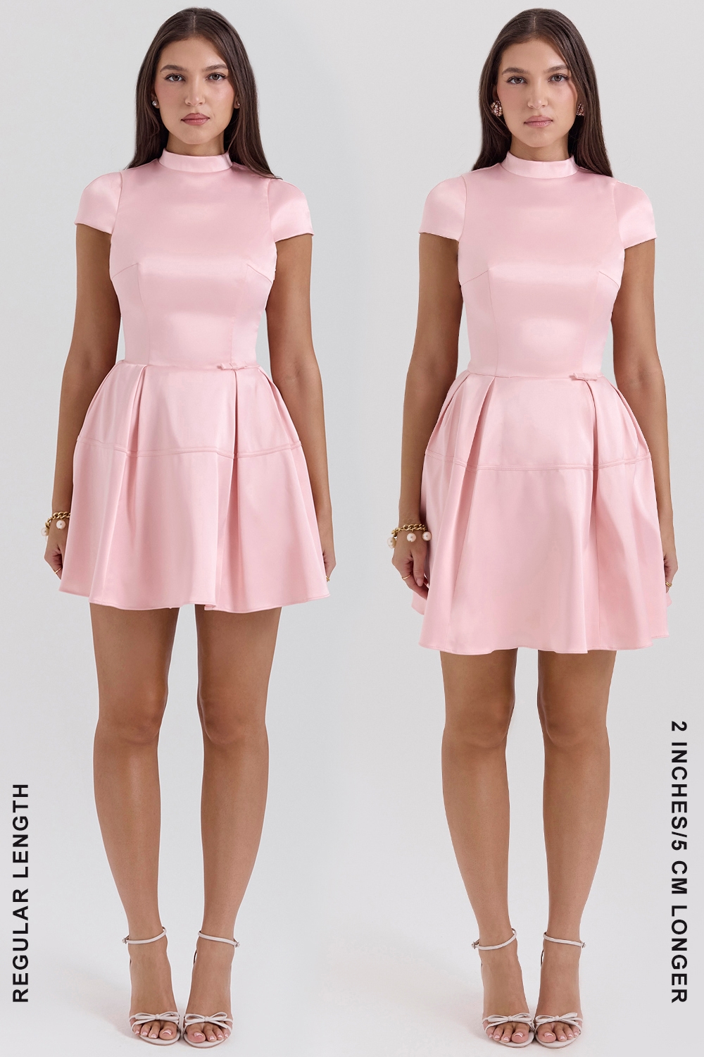 Saida  Parisian Pink Backless Mini Dress — image 8