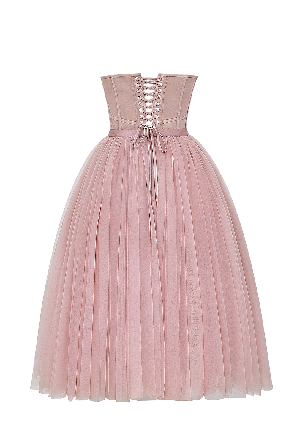 Darling  French Rose Tulle Midi Dress — image 14