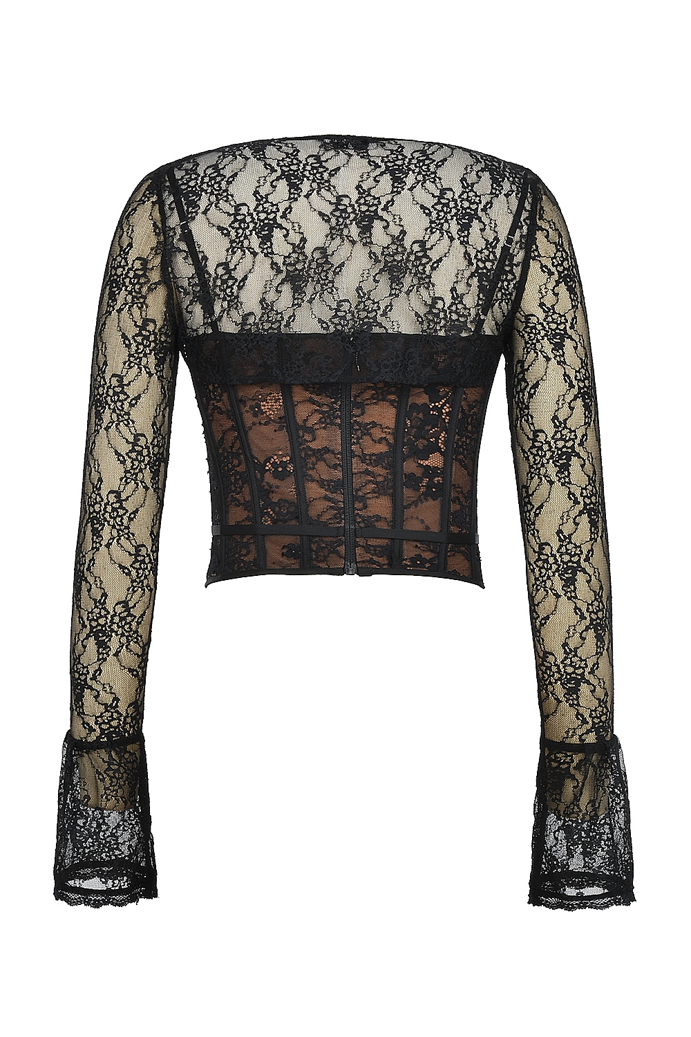 Lisette  Black Lace Corset Top with Bolero — image 11