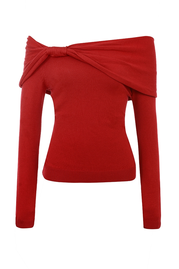 Amaryllis  Holly Red Cashmere Blend Sweater — image 8