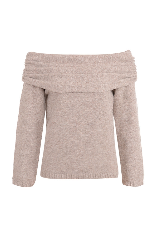 Mistress Rocks Biscuit Knit Off Shoulder Sweater - SALE — image 11