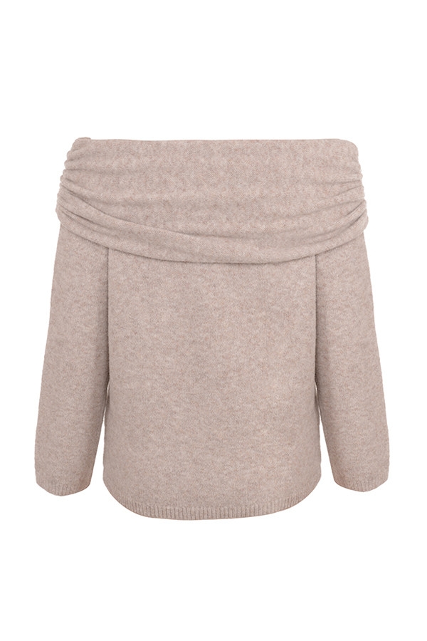 Mistress Rocks Biscuit Knit Off Shoulder Sweater - SALE — image 13