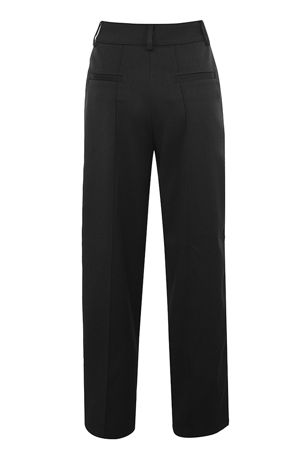 Hayden  Black Wide Leg High Waist Tailored Trousers — image 16