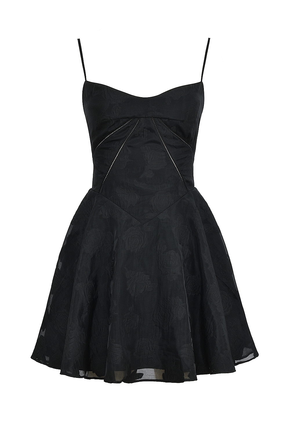 Serenita  Black Floral Lace Back Mini Dress — image 12