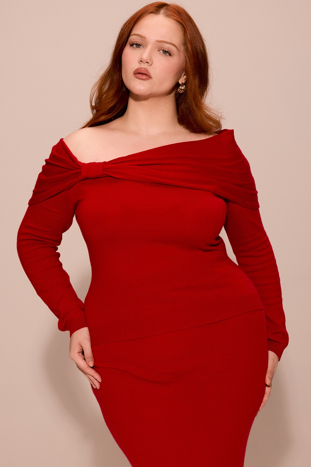 Amaryllis  Holly Red Cashmere Blend Sweater — image 7