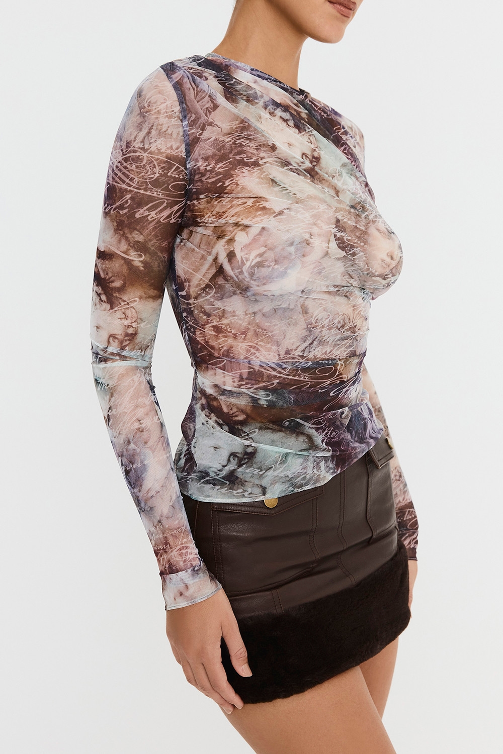 Mistress Rocks Draped Printed Top - SALE — image 7
