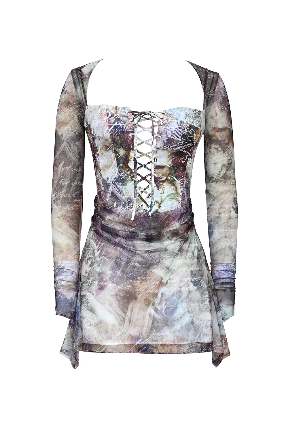 Mistress Rocks Printed Lace Up Mini Dress - SALE — image 12