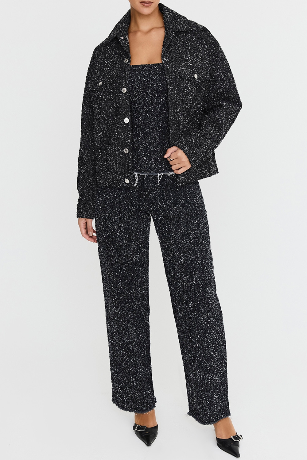 Mistress Rocks Distressed Black Denim Jacket - SALE — image 3