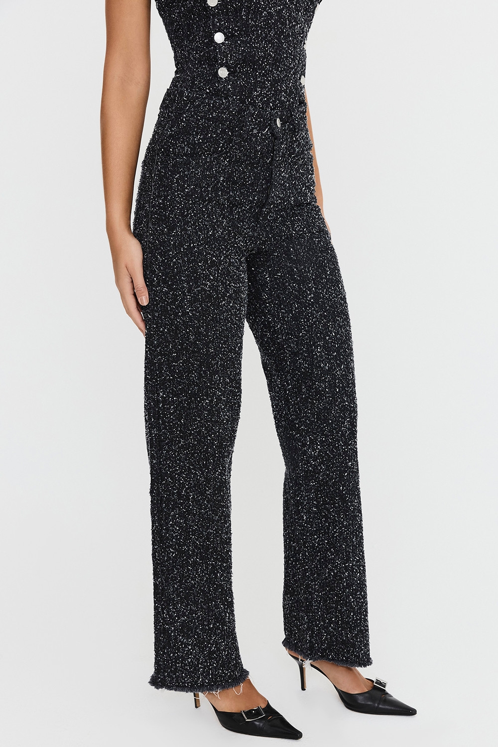 Mistress Rocks Distressed Black Denim Baggy Jeans - SALE — image 5