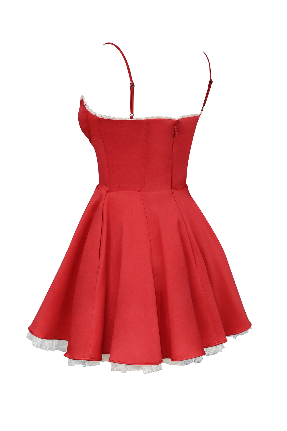 Minimoiselle  Holly Red Satin Tulle Mini Dress — image 12