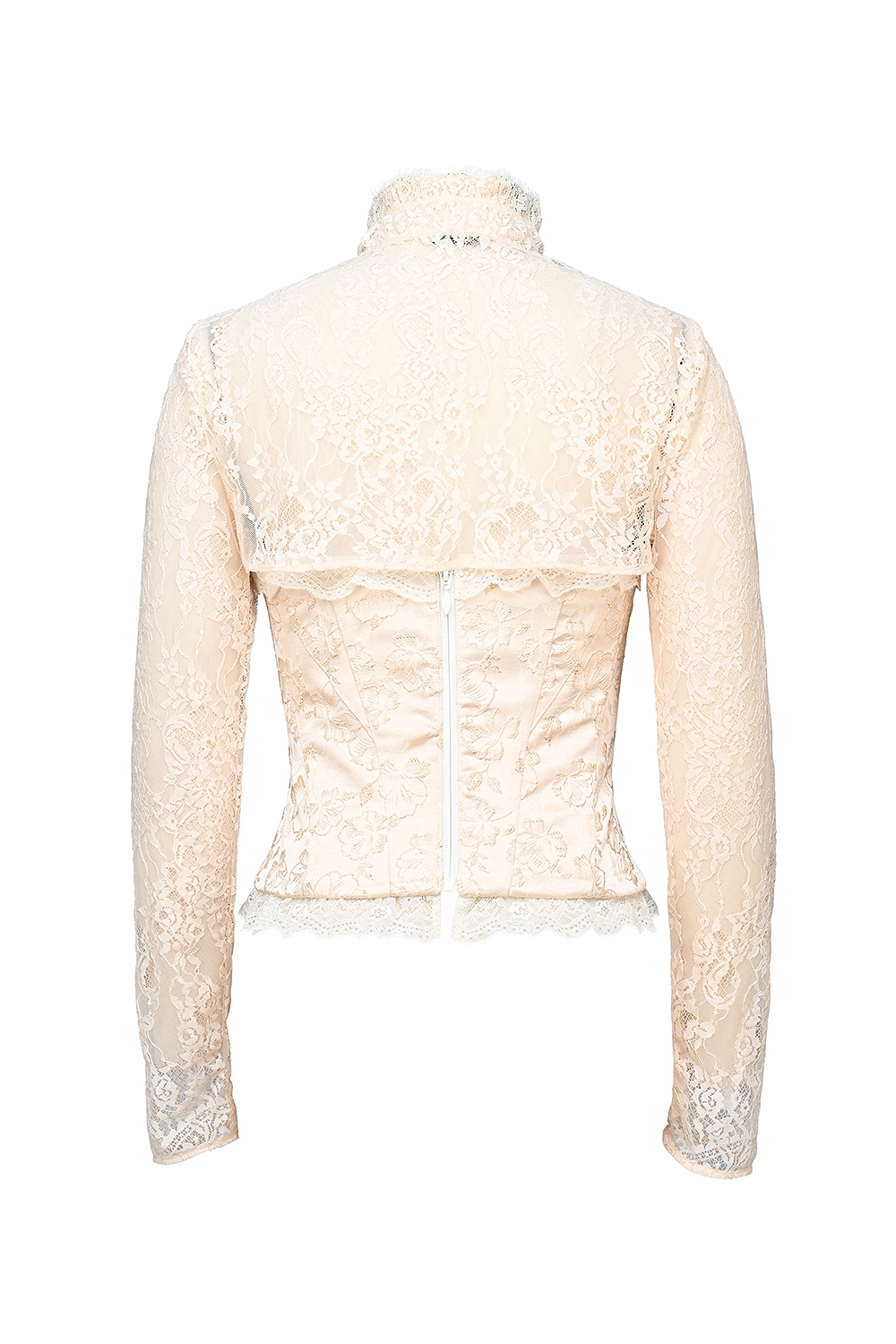 Perdita  Ivory Metallic Jacquard Corset & Bolero — image 12