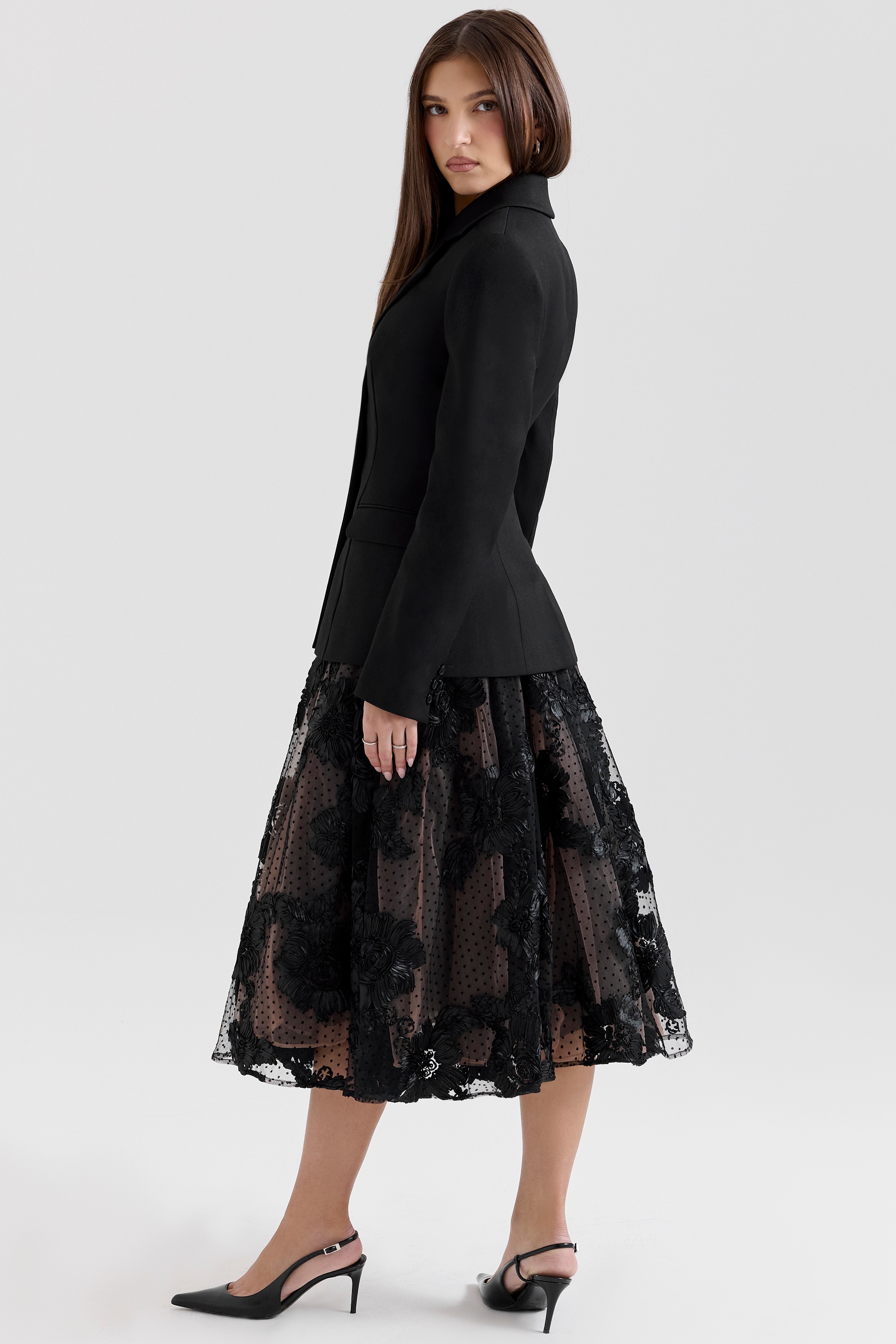 Aviva  Black Tailored Hourglass Jacket — image 6
